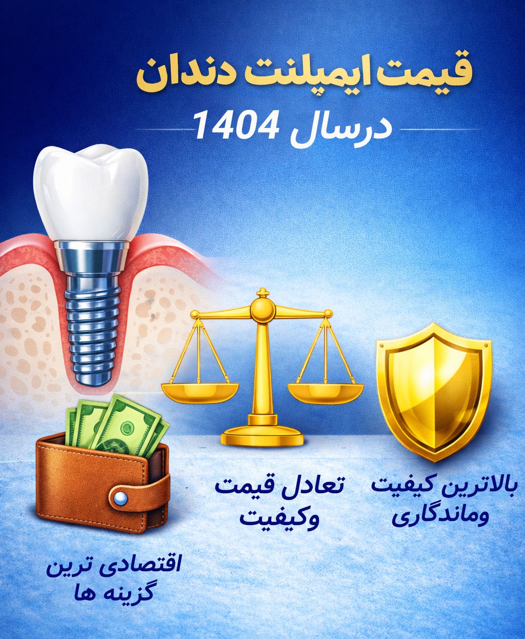 قیمت ایمپلنت دندان