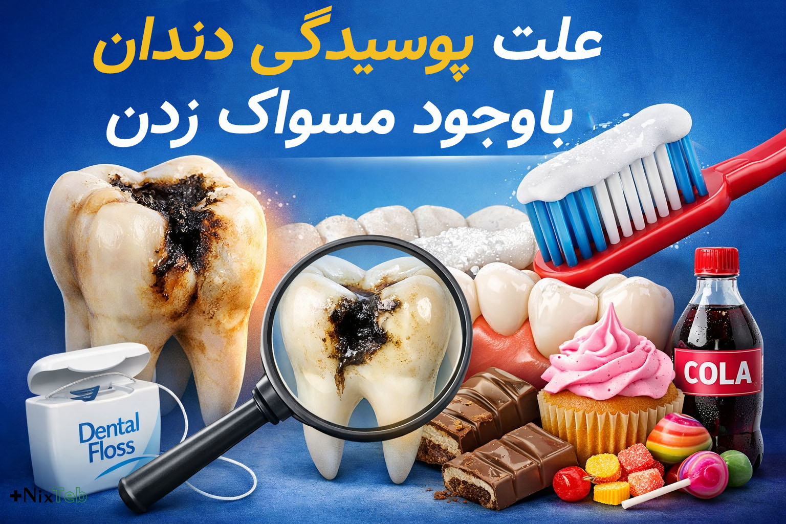 پوسیدگی دندان با وجود مسواک زدن